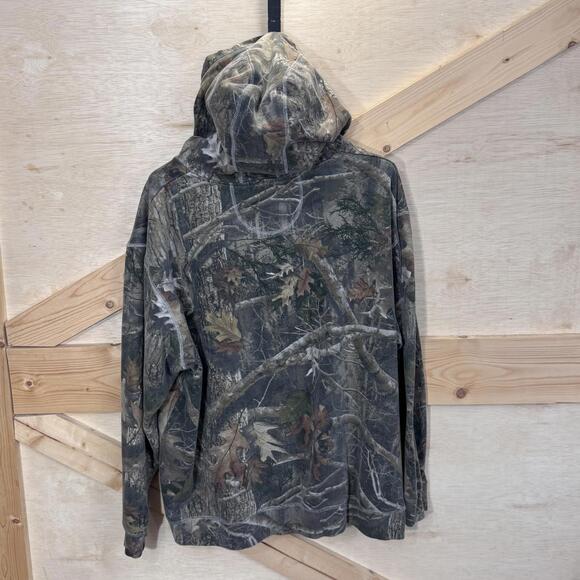 Bass Pro Shop Mens 2XL Camo Hoodie Sweater Hooded Winter Hunting - Picture 4 of 9